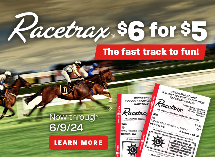 Racetrax $6 for $5