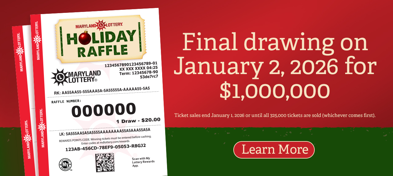 Final drawing on 1/2/2026 for $1,000,000.