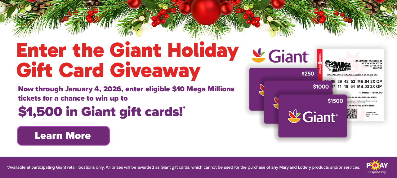 Enter the Giant holiday gift card giveaway!