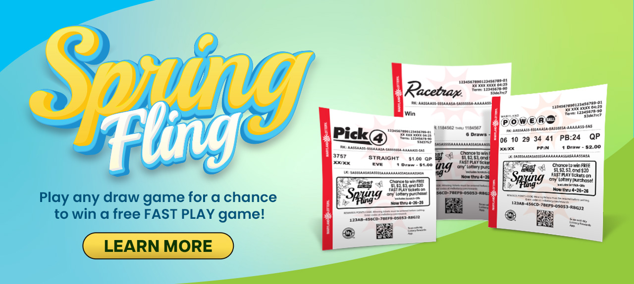 Play any draw game for a chance to win a FREE FAST PLAY game!