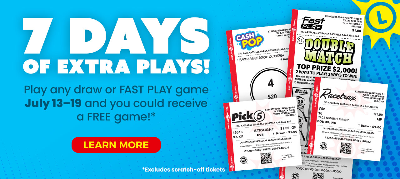 7 days of extra plays!