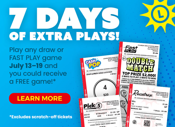 7 days of extra plays!